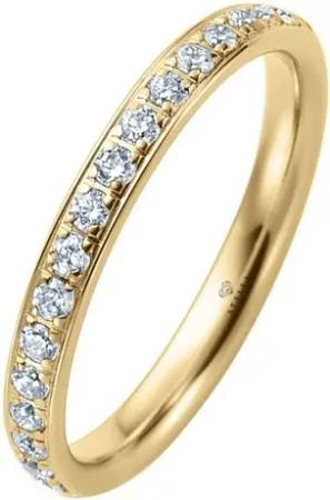 Stella-Jewellery Memoirering 585 Gold Memory Ring mit Diamanten im Verschnitt (MemoryringMemoryring, inkl. Etui), 20 x Diamanten