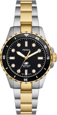 Fossil Uhr Blue ES5349 Goldfarben