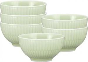 Seltmann Weiden Schüssel Seltmann Weiden Amina Seladon Dipschale 0,14 l 6er Set, Porzellan, (Set)