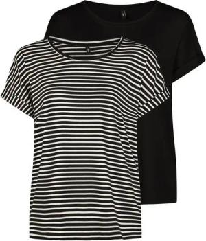 ONLY T-Shirt Damen Top MOSTER Regular Fit (2-tlg) Basic Kurzarm Tee Shirt mit Rundhalsausschnitt