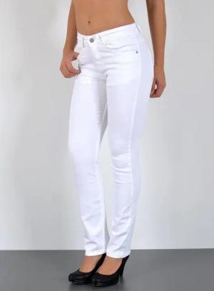 ESRA Straight-Jeans Damen Jeans Gerade hohe Leibhöhe Stretch-Jeans Damen Regular Fit G4 High Waist Jeans Damen Straight Hose Regular Jeans bis Große Größe