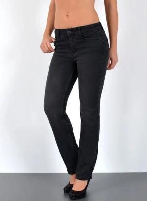 ESRA Straight-Jeans Damen Jeans Gerade hohe Leibhöhe Stretch-Jeans Damen Regular Fit G4 High Waist Jeans Damen Straight Hose Regular Jeans bis Große Größe