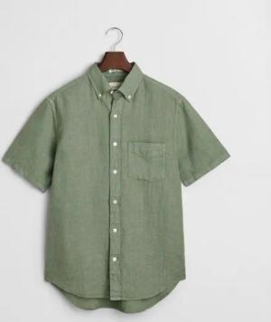 Gant Blusenshirt REG GMNT DYED LINEN SS SHIRT