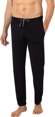 Novila Herren Pyjamahose schwarz Modal unifarben