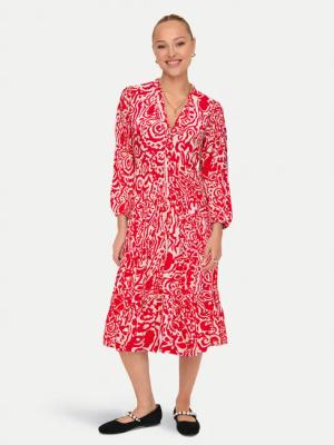ONLY Hemdkleid Milana 15308233 Rot Loose Fit
