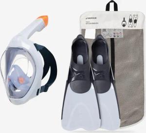 Schnorchel-Set Maske Flossen Erwachsene - Easybreath