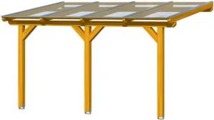 Skanholz Terrassendach Bormio, BxT: 434x250 cm, Bedachung Doppelstegplatten