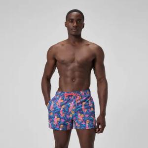Redondo Edge Bedruckte Badeshorts 35 cm Blau/Pink für Herren