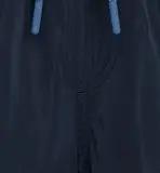JOOP! Badeshorts Solid Cornflower-Logo, kurze Seitenschlitze