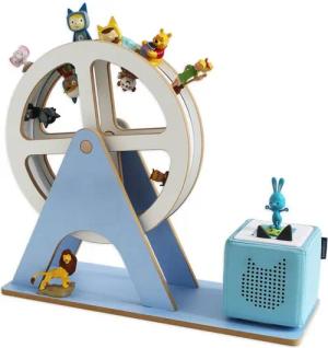 Holzura Kinderregal Tonie Regal Riesenrad mit magnetischem Rahmen für Toniefiguren