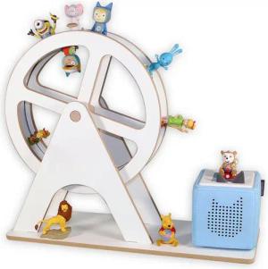 Holzura Kinderregal Tonie Regal Riesenrad mit magnetischem Rahmen für Toniefiguren