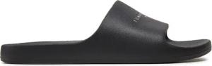 Tommy Jeans Pantoletten Tjw Printed Pu Pool Slide EN0EN02693 Schwarz