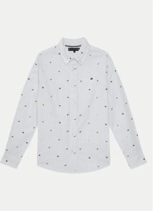 Tommy Hilfiger Hemd KB0KB09555 D Himmelblau Regular Fit