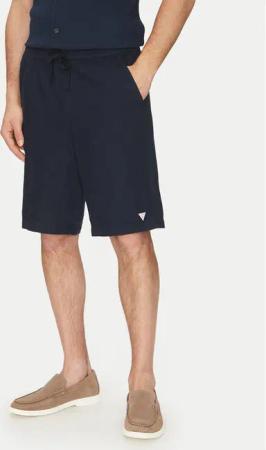 Guess Stoffshorts F5GD00 WH4J0 Dunkelblau Regular Fit