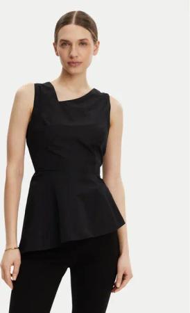 DKNY Bluse P4JA1Z31 Schwarz Regular Fit