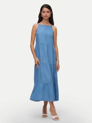 Vero Moda Sommerkleid Fleur 10326075 Blau Loose Fit