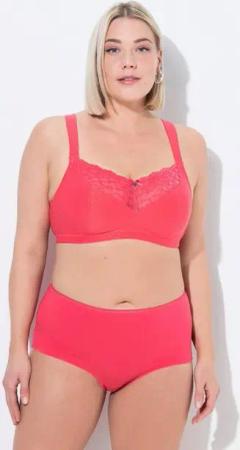 Ulla Popken Bustier Komfort-BH Spitze bügellos Cup C -E