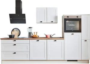 pino Küchenzeile Lund, individuell anpassbar, gratis Beratung, schnelle Lieferung, (Breite 280cm), vormontiert, wahlw. mit E-Geräten, Preis inkl. Lieferung & Montage