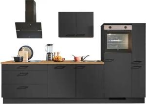 pino Küchenzeile Stockholm, individuell anpassbar, gratis Beratung, schnelle Lieferung, (Breite 280cm), vormontiert, wahlw. mit E-Geräten, Preis inkl. Lieferung & Montage