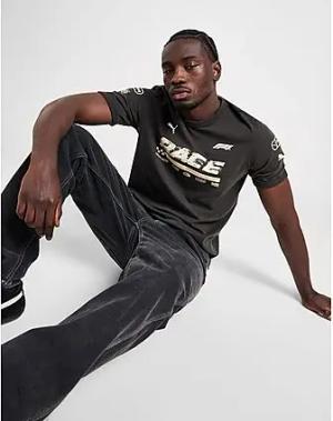 PUMA F1 Graphic Ringer T-Shirt - Herren, Black