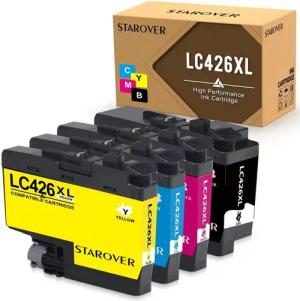 STAROVER 4er-pack ersetzt Brother LC426 XXL LC 426XL Tintenpatrone (MFC-J4335 DW MFC-J4340 DW MFC-J4340 DWE Ecopro Mini 19 Biz-Step, MFC-J 4540 Series MFC-J4540 DW MFC-J4540 DWT MFC-J4540 DW XL)