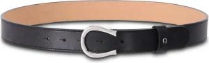 Aigner Gürtel - Gürtel Logo aus Leder - Gr. 75 - in Schwarz - für Damen
