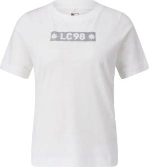 Luisa Cerano - T-Shirt mit Glitzer-Print - Größe 38 - weiß