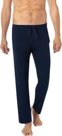 Novila Herren Pyjamahose blau Modal unifarben