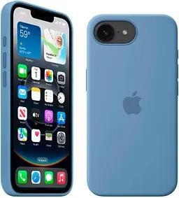 Apple Silikon Handyhülle für Apple iPhone 16e winterblau