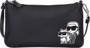 Karl Lagerfeld Umhängetasche ikon nylon sktc duo shoulder pouch black