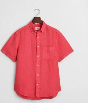 Gant Blusenshirt REG GMNT DYED LINEN SS SHIRT