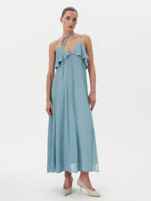 TWINSET Sommerkleid 251TP2412 Blau Regular Fit