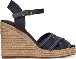 Tommy Hilfiger Espadrilles Tommy Hilfiger Espad High Wedge FW0FW08668 Dunkelblau