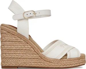 Tommy Hilfiger Espadrilles Tommy Hilfiger Espad High Wedge FW0FW08668 Écru