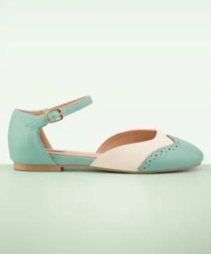 Dapper Dancemates Flats in Mint