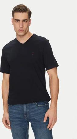 Tommy Hilfiger T-Shirt Essential V-Neck Tee MW0MW39249 Dunkelblau Regular Fit