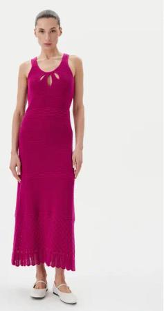 TWINSET Sommerkleid 251LB3EBB Rosa Regular Fit