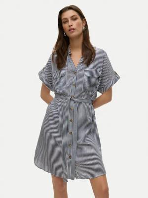 Vero Moda Hemdkleid Bumpy 10325828 Dunkelblau Loose Fit