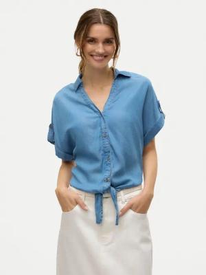 Vero Moda Hemd Fleur 10326059 Blau Regular Fit