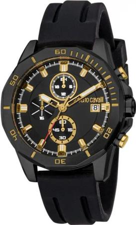 roberto cavalli Chronograph Uomo Sport III RC5G109P0035, Quarzuhr, Armbanduhr, Herrenuhr, Silikonarmband, analog, Tag