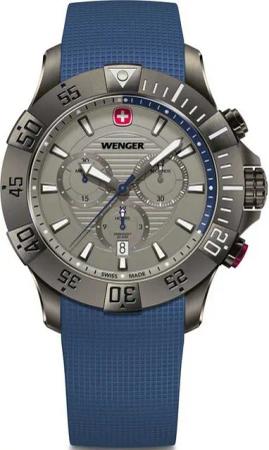 Wenger Quarzuhr Wenger 01.0643.126 Herrenuhr Seaforce Chronograph 43mm 20ATM Wenger 01.0643.126 Herrenuhr Seaforce Chronograph 43mm 20ATM
