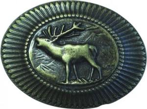 BELTINGER Gürtelschnalle Hirsch 4,0 cm - Buckle Gürtelschließe 40mm - für Jagd-Outfit - Gürtel (1-St)