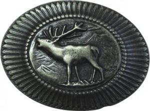 BELTINGER Gürtelschnalle Hirsch 4,0 cm - Buckle Gürtelschließe 40mm - für Jagd-Outfit - Gürtel (1-St)