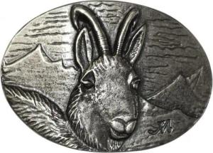 BELTINGER Gürtelschnalle Gams 4,0 cm - Buckle Gürtelschließe 40mm - für Jagd--Outfit - - Gürtel (1-St)