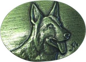 BELTINGER Gürtelschnalle Schäferhund 4,0 cm - Buckle Gürtelschließe 40mm - für Jagd-Outfit und (1-St)