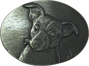BELTINGER Gürtelschnalle Jack Russel 4,0 cm - Buckle Gürtelschließe 40mm - für Jagd-Outfit und (1-St)