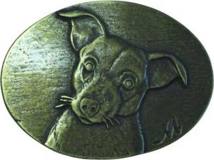 BELTINGER Gürtelschnalle Jack Russel 4,0 cm - Buckle Gürtelschließe 40mm - für Jagd-Outfit und (1-St)