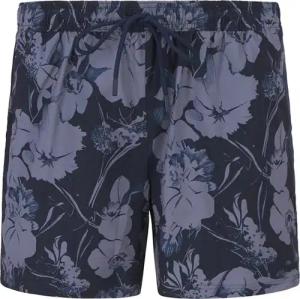 BOSS Black Herren Badeshorts blau Mikrofaser floral,Mit Prints