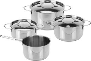 Topfset silber Edelstahl 7 tlg.