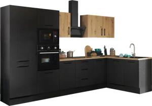 BASIC by Balculina Winkelküche "Turin", Stellbreite 340x175 cm, wahlweise mit E-Geräten